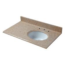 pegasus 37 in. w granite vanity top in