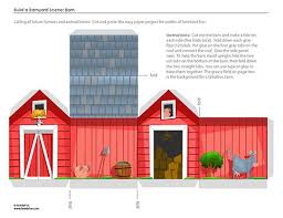 Printables Disney Family Recipe Barnyard Scene Paper Houses Paper Crafts For Kids