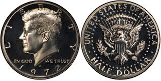 1972 S 50c Proof Kennedy Half Dollar Pcgs Coinfacts
