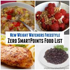 Ww Freestyle Zero Smartpoints Food List Simple Nourished