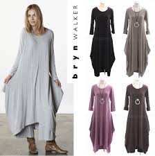 Bryn Walker Bamboo Jersey Chelsea Dress Long Lagenlook Xs S M L Xl 4 Colors Long Dress Clothes Dresses