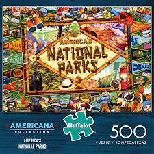 Our puzzles are manufactured from photos taken by our own team of professional photographers at america's most popular national parks. Buffalo Games Americana Collection America S National Parks 500 Pieces Jigsaw Puzzle Walmart Com Walmart Com