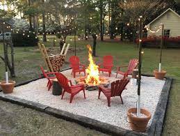 Our Awesome Fire Pit Worth All The Hard Work To Make It Happen In A Weekend I M Pretty Sure Lowes Saw Us A D Fire Pit Backyard Backyard Fire Fire Pit