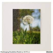 Challenging Dandelion Puzzle Zazzle Com Print Images Dandelion Dandelion Flower