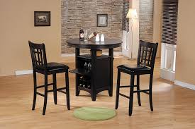 3 piece dark walnut counter height