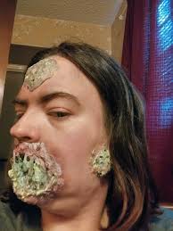 Good afternoon. Hope you like the look. Vote vote vote.  https://faceofhalloween.org/2025/michelle-largent