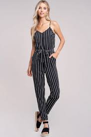 Black And White Striped Jumpsuit Black And White Striped Jumpsuit White Jumpsuit Outfit Striped Jumpsuit Black White Jumpsuit