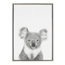 Black And White Animal Prints Framed Koala Ii Animal Print Black And White Portrait Framed Photographic Print On Wrapped Canvas Framed Wall Canvas Framed Canvas Wall Art Gallery Wrap Canvas