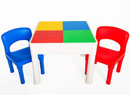 Lego Table Kids 4 In 1 Play And Build Table Set For Indoor Activity Outdoor Water Play Toy Storage And Building Block With Images Toddler Chair Water Play Toys Lego Table