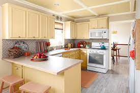 Look at how different this kitchen looks! Peach And Gray Kitchen Ideas Photos Houzz