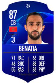 Be the first to rate this file. Medhi Benatia Fifa 19 Spieler Statistik Card Preis