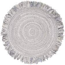 Hand Braided Cotton Light Gray Area Rug Grey Area Rug Area Rugs Cotton Rug
