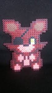 Five Nights At Freddys Foxy Doll Pixel Art Bead Sprite Kandi Pixel Art Bead Art Bead Sprite