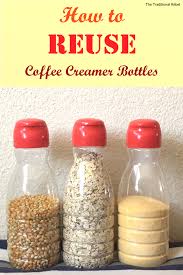 How To Reuse Coffee Creamer Bottles Creamer Bottles Coffee Creamer Bottles Coffee Creamer Bottle Crafts
