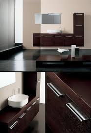 If you're designing your tiny bathroom from scratch (or remodeling), consider a tiny corner sink. Wenge Bathroom Furniture Wall Hung Basin Cabinets
