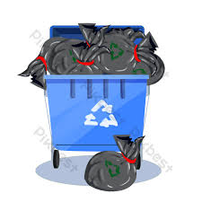 Maksud kitar semula proses mengolah semula bahan buangan untuk menghasilkan barangan yang baru. Tong Sampah Kitar Semula Biru Elemen Grafik Psd Percuma Muat Turun Pikbest
