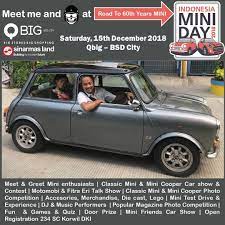 Meet Fitra Eri Motomobitv Only Indonesia Mini Day 2018 Saturday Dec 15th 2018 Qbig Cooper Car Indonesia Classic Mini
