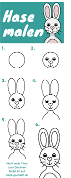 Hase Zeichnen Lernen Fur Kinder In 2020 Easter Bunny Bunny Drawings