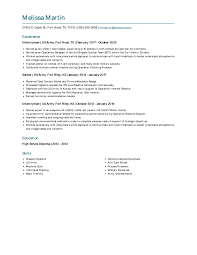 infantryman resume examples and tips