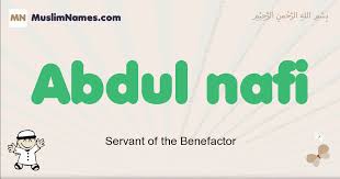 We combine marteting, social research with data science experience to reach best results. Abdul Nafi Meaning Of The Muslim Baby Name Abdul Nafi