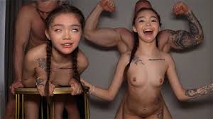 THE FORBIDDEN WANK - Teen Fucked By Meat Mountain - Kwini Kim