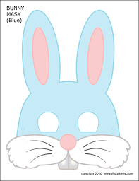 This clever bunny is wearing a face mask and is ready for social distancing. Bunny Masks Free Printable Templates Coloring Pages Firstpalette Com