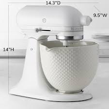 Check spelling or type a new query. Kitchenaid Artisan White Mixer With Hobnail Bowl Williams Sonoma