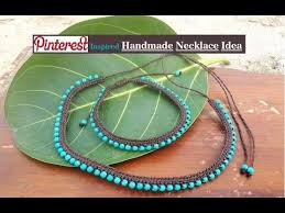 How To Make Necklaces At Home Diy Jewellery Making Handmade Necklace Ideas Creation You Yo How To Make Necklaces Beaded Necklace Diy Handmade Necklaces