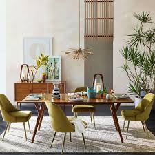 Mid Century Expandable Dining Table Walnut Mid Century Modern Dining Room Dining Room Table Decor Farmhouse Dining Room Table