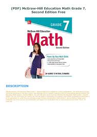 Pdf Mcgraw Hill Education Math Grade 7 Second Edition Free In 2020 Education Math Mcgraw Hill Education Basic Math Skills