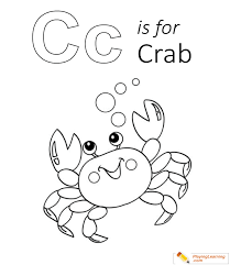 The crab coloring pages also available in pdf file that you can download for free. C Is For Crab Coloring Page 04 Free C Is For Crab Coloring Page