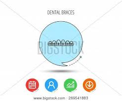 dental braces icon vector photo free trial bigstock