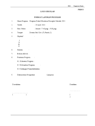 .laporan, contoh format proposal kegiatan agroforestry, contoh format paper, contoh format surat tugas, contoh format surat kuasa, sistematika pelaporan pelaksanaan program pembinaan. Contoh Format Laporan Program