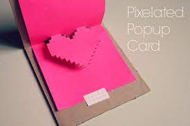 Place your piece of paper on a cutting mat (or a scrap piece of cardboard). Heart Shape Popup Card Mono And Co