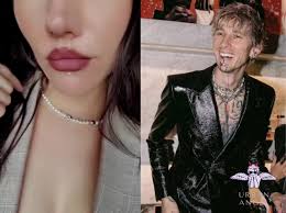 Collar de perlas hecho a mano con calaveras inspirado en Machine Gun Kelly:  collar unisex MGK de plata perlada y estilo punk usado en el evento de  lanzamiento de UN/DN Laqr