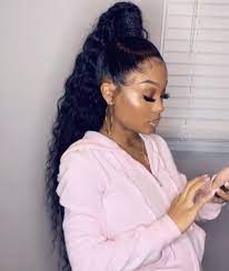 Weave hairstyles straight hairstyles hairstyles 2016 summer hairstyles girl hairstyles hairstyles pictures trending hairstyles grey ombre hair pink hair. Pinterest Xokikiiii Hair Ponytail Styles Sleek Ponytail Long Ponytail Hairstyles