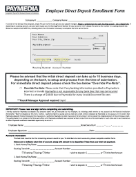 Carrier message and data rates apply. Direct Deposit Enrollment Form Fill Online Printable Fillable Blank Pdffiller