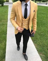 Mens 3 Piece Yellow Formal Suit Up To Size 6xl Prom Suits For Men Fashion Suits For Men Designer Suits For Men