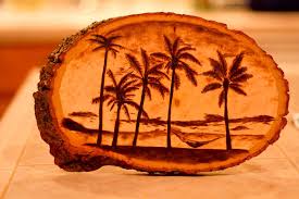 Relaxing On The Beach Wood Burning Wood Burning Art Wood Burn Designs Beach Wood