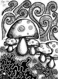 Trippy coloring pages will help your child focus on details, develop creativity, concentration, motor skills, and color recognition. Trippy Mushroom Coloring Page Adult Coloring Page For Adults Adult Coloring Pages