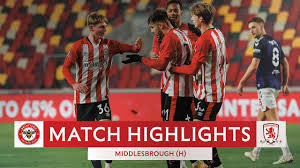 Jose mourinho reaches his fifth final in the. Match Highlights Brentford 2 Middlesbrough 1 Youtube