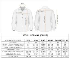 mens slim fit shirt size chart india fitness and workout