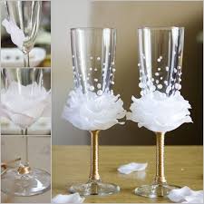 How To Diy Flower Bead Decorated Wine Glasses Decorated Wine Glasses Diy Wine Glasses Glitter Wine