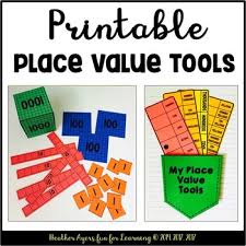 printable place value tools