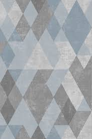 Papier Peint Vinyle Sur Intisse Foil Triangle Bleu Castorama Decoration Amenagement Ideesdeco T Papier Peint Vinyle Papier Peint Papier Peint Geometrique