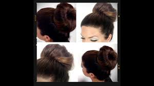 Push all your hair behind, and hold it use your tail comb to put all the hair in front in place. How To Use A Bun Maker Youtube