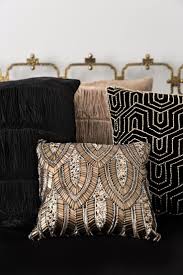 Black And Gold Art Deco Cushions Gold Art Deco Cushions In 2020 Art Deco Bedroom Art Deco Decor Art Deco Interior