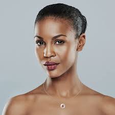 Lab-Grown 4.5mm Ruby Sterling Silver Dancing Gemstone & Genuine Diamond  Circle 20" Necklace