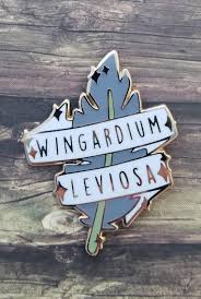 Wingardium Leviosa Spell Enamel Pin With This Magical Spell Banner You Can Make Just About Anything Float Hard Enamel Pin Harry Pot Garri Potter Ukrasheniya