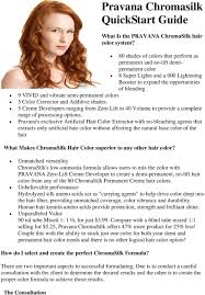 Pravana Chromasilk Quickstart Guide Pdf Free Download